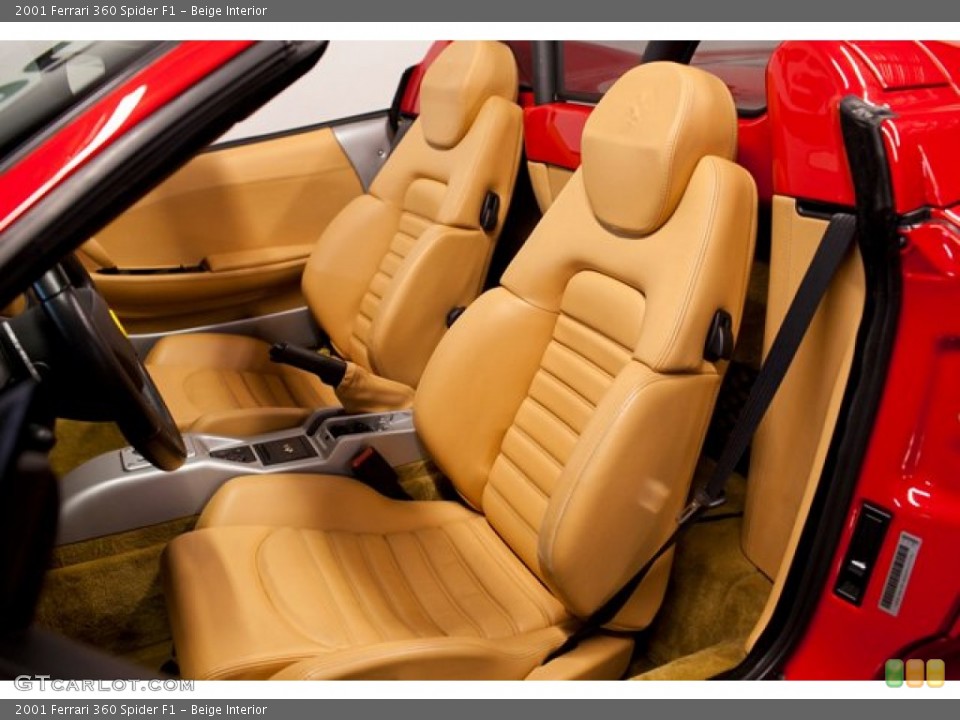Beige Interior Front Seat for the 2001 Ferrari 360 Spider F1 #86840132