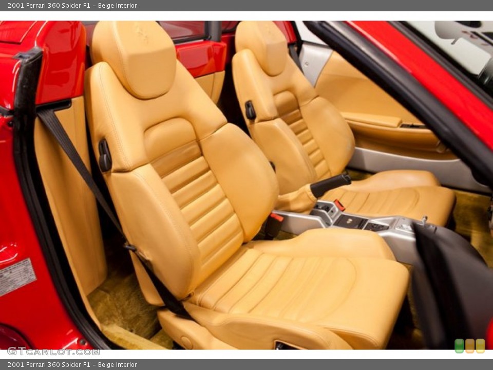 Beige Interior Front Seat for the 2001 Ferrari 360 Spider F1 #86840147