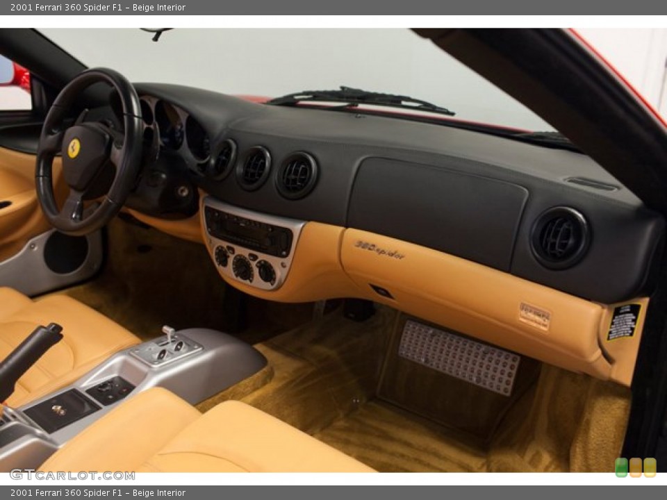 Beige Interior Dashboard for the 2001 Ferrari 360 Spider F1 #86840180