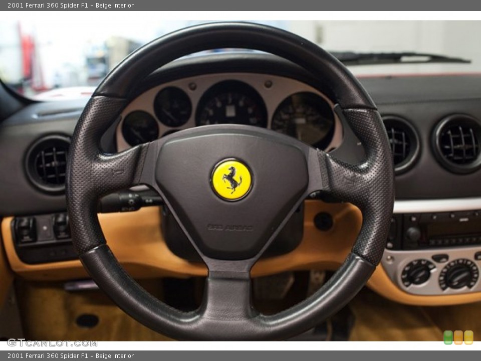 Beige Interior Steering Wheel for the 2001 Ferrari 360 Spider F1 #86840198
