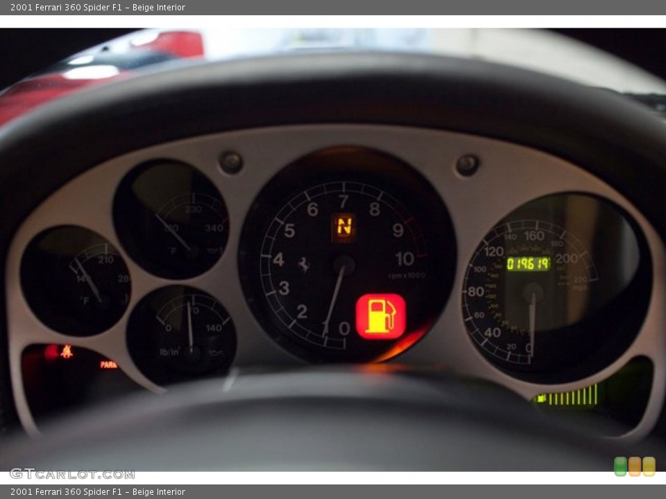 Beige Interior Gauges for the 2001 Ferrari 360 Spider F1 #86840240