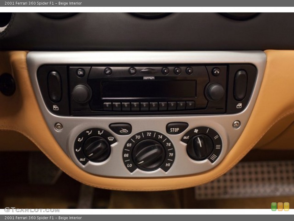 Beige Interior Controls for the 2001 Ferrari 360 Spider F1 #86840387