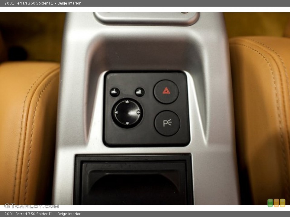 Beige Interior Controls for the 2001 Ferrari 360 Spider F1 #86840411