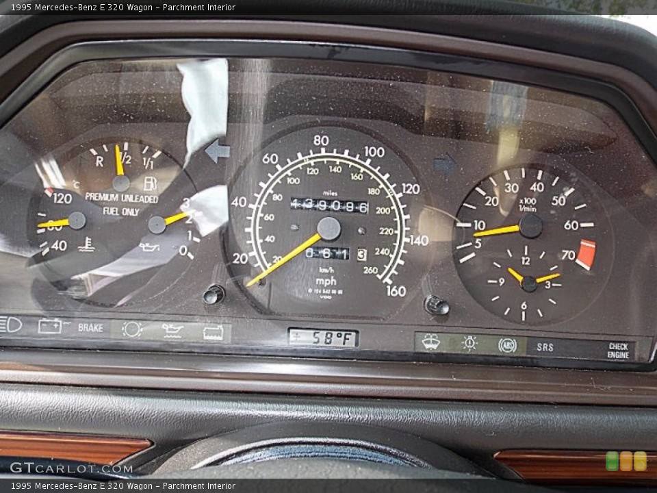 Parchment Interior Gauges for the 1995 Mercedes-Benz E 320 Wagon #86841863