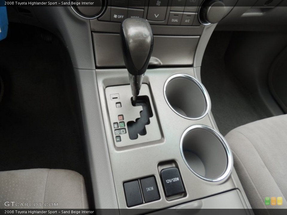 Sand Beige Interior Transmission for the 2008 Toyota Highlander Sport #86846489