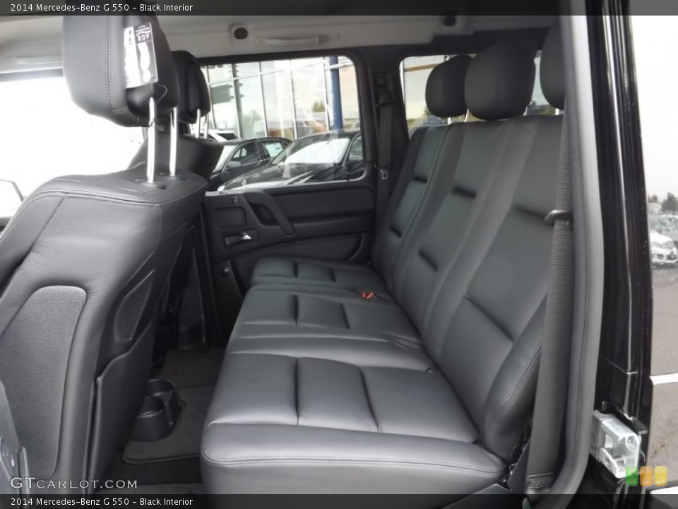 Black Interior Rear Seat for the 2014 Mercedes-Benz G 550 #86849727