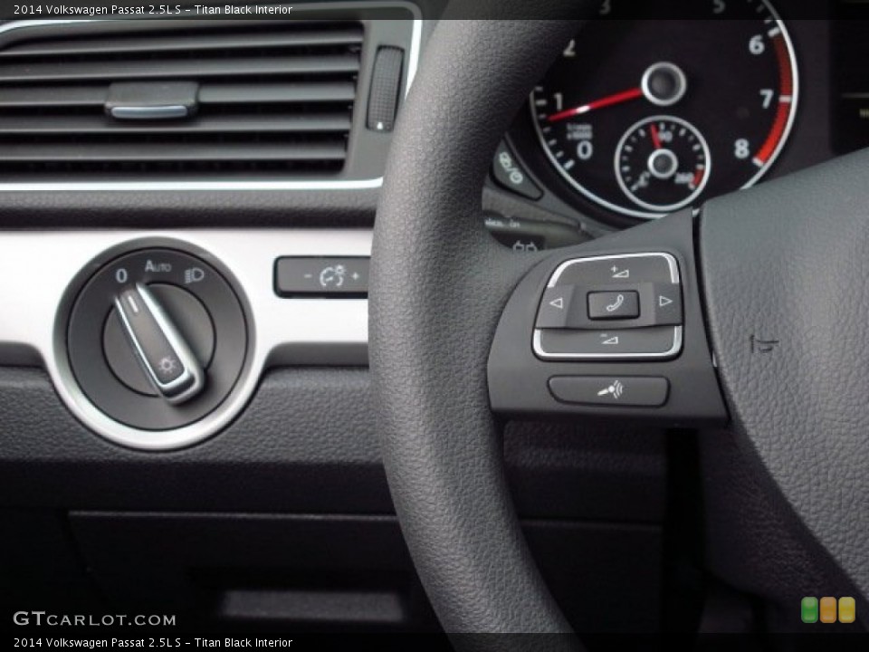 Titan Black Interior Controls for the 2014 Volkswagen Passat 2.5L S #86858673
