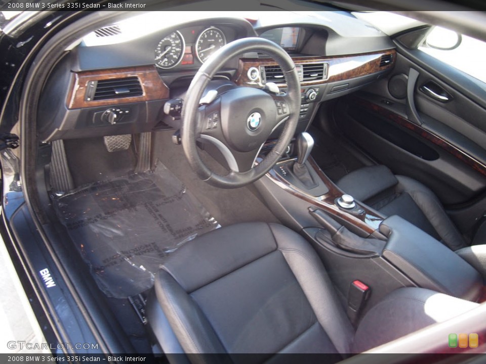 Black Interior Prime Interior for the 2008 BMW 3 Series 335i Sedan #86861463