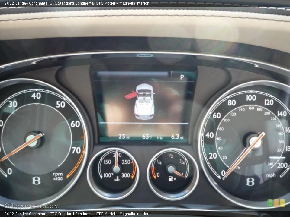 Magnolia Interior Gauges for the 2012 Bentley Continental GTC  #86865755