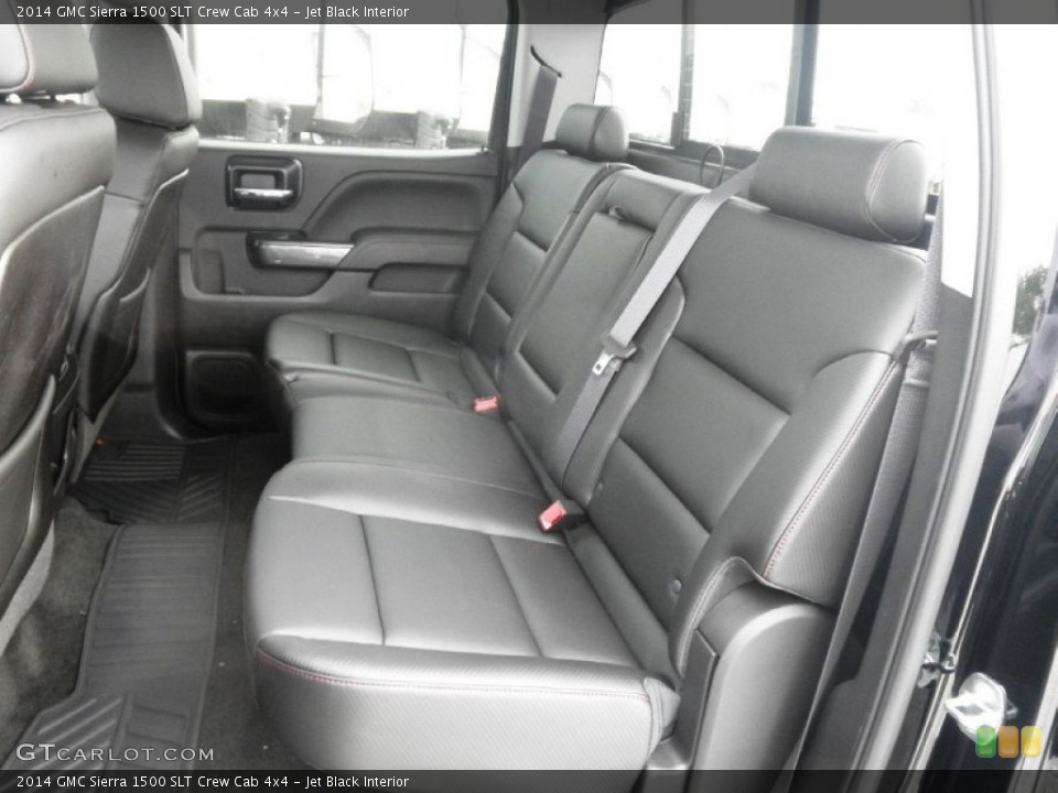 Jet Black Interior Rear Seat for the 2014 GMC Sierra 1500 SLT Crew Cab 4x4 #86870088