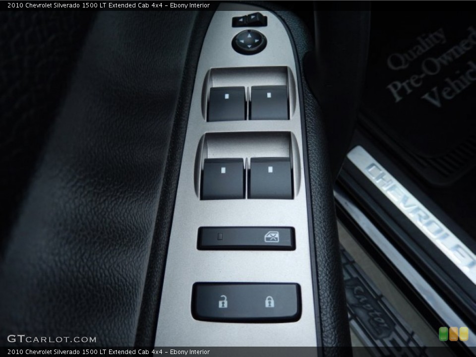 Ebony Interior Controls for the 2010 Chevrolet Silverado 1500 LT Extended Cab 4x4 #86876529