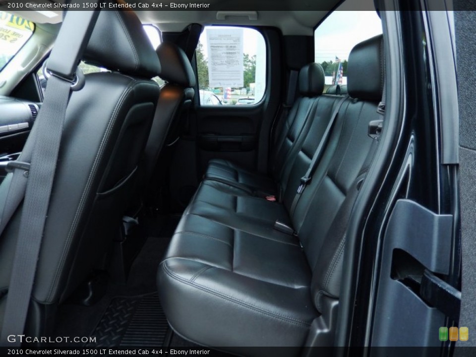 Ebony Interior Rear Seat for the 2010 Chevrolet Silverado 1500 LT Extended Cab 4x4 #86876550