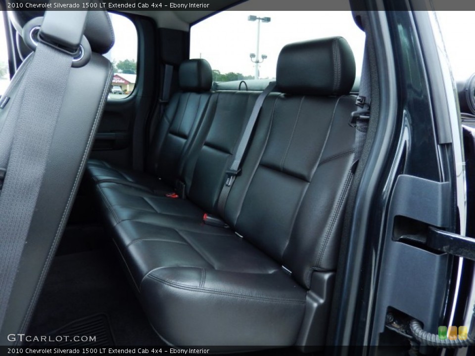 Ebony Interior Rear Seat for the 2010 Chevrolet Silverado 1500 LT Extended Cab 4x4 #86876571