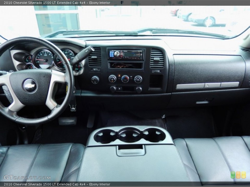 Ebony Interior Dashboard for the 2010 Chevrolet Silverado 1500 LT Extended Cab 4x4 #86876640