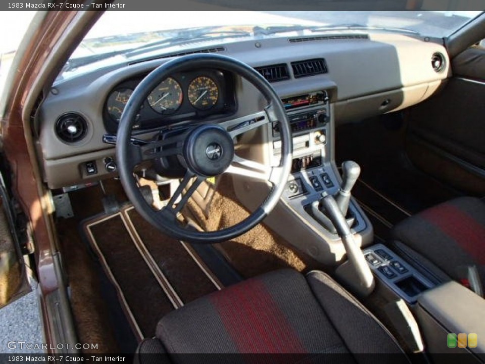 Tan Interior Front Seat for the 1983 Mazda RX-7 Coupe #86876796