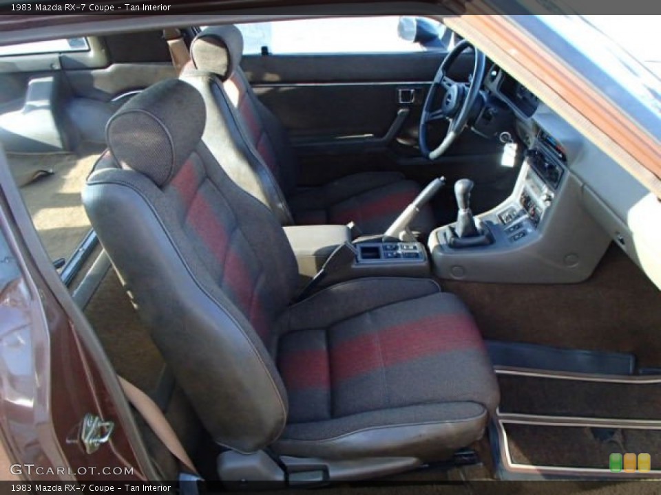 Tan Interior Front Seat for the 1983 Mazda RX-7 Coupe #86876838