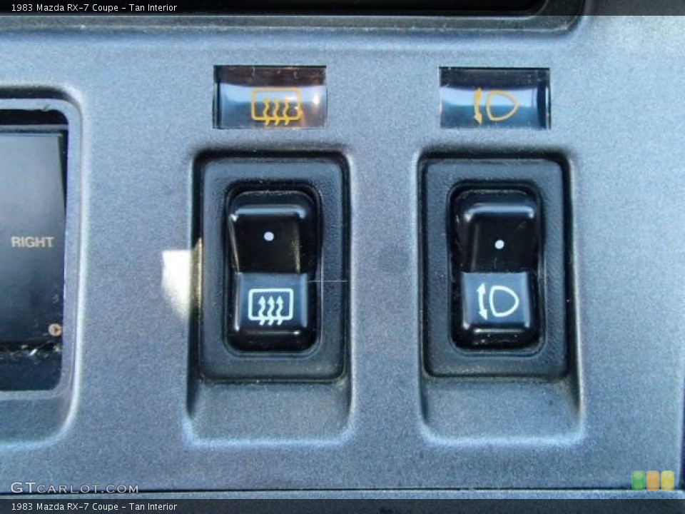 Tan Interior Controls for the 1983 Mazda RX-7 Coupe #86876922