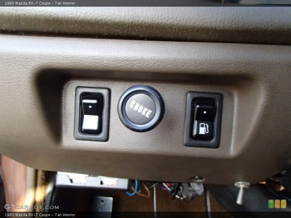Tan Interior Controls for the 1983 Mazda RX-7 Coupe #86876997