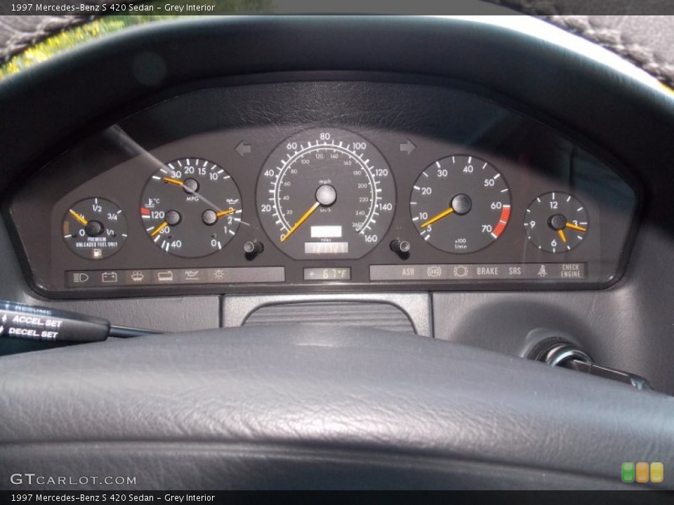 Grey Interior Gauges for the 1997 Mercedes-Benz S 420 Sedan #86881794