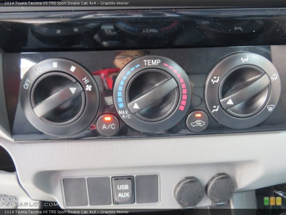 Graphite Interior Controls for the 2014 Toyota Tacoma V6 TRD Sport Double Cab 4x4 #86882028