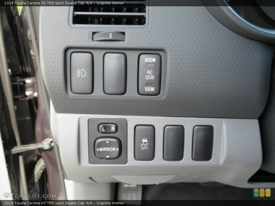 Graphite Interior Controls for the 2014 Toyota Tacoma V6 TRD Sport Double Cab 4x4 #86882139