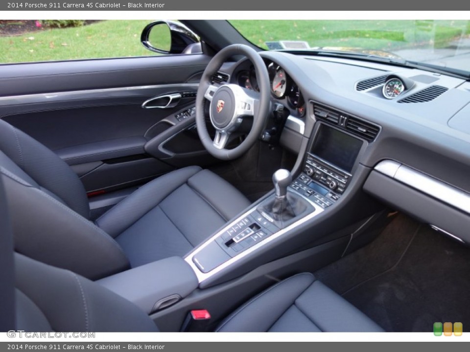 Black Interior Dashboard for the 2014 Porsche 911 Carrera 4S Cabriolet #86884200