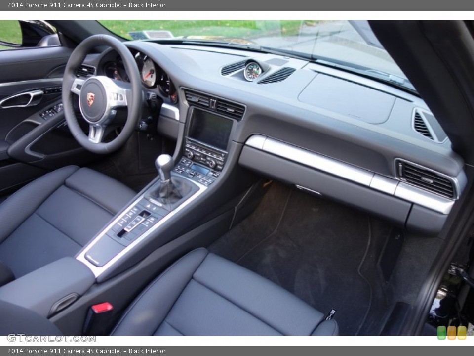 Black Interior Dashboard for the 2014 Porsche 911 Carrera 4S Cabriolet #86884224