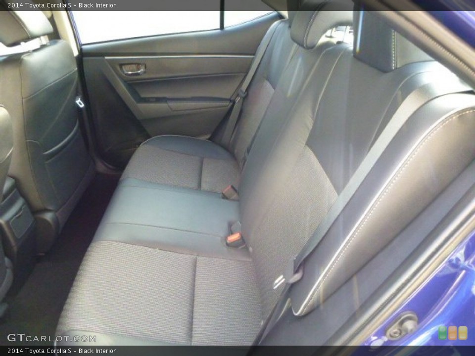 Black Interior Rear Seat for the 2014 Toyota Corolla S #86885031