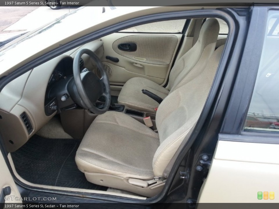 Tan Interior Front Seat for the 1997 Saturn S Series SL Sedan #86886831