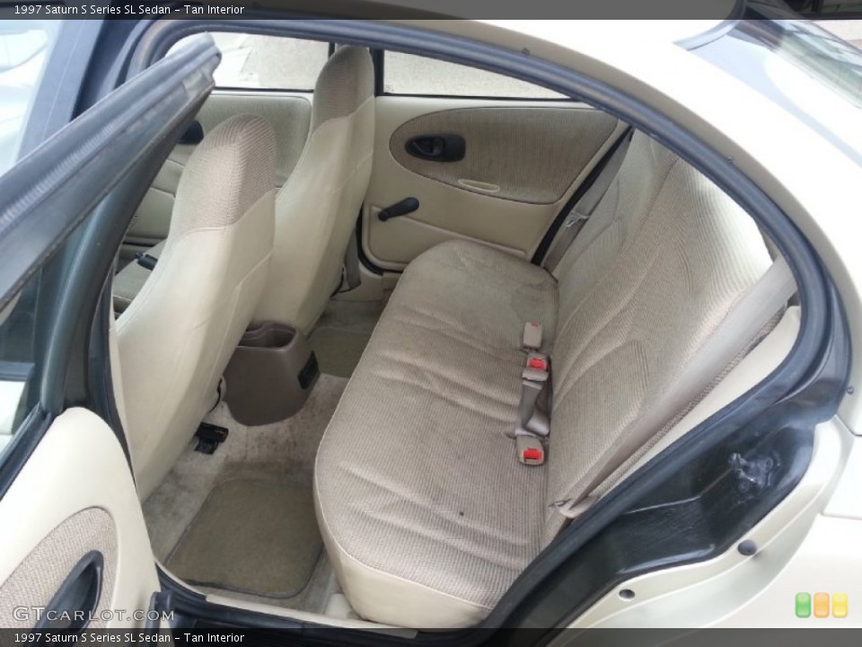 Tan Interior Rear Seat for the 1997 Saturn S Series SL Sedan #86886852