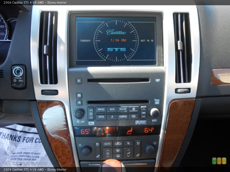 Ebony Interior Controls for the 2009 Cadillac STS 4 V8 AWD #86887839