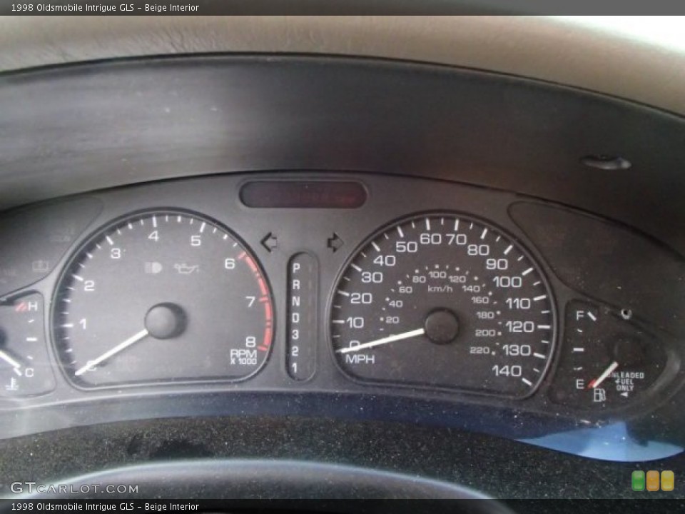 Beige Interior Gauges for the 1998 Oldsmobile Intrigue GLS #86890266