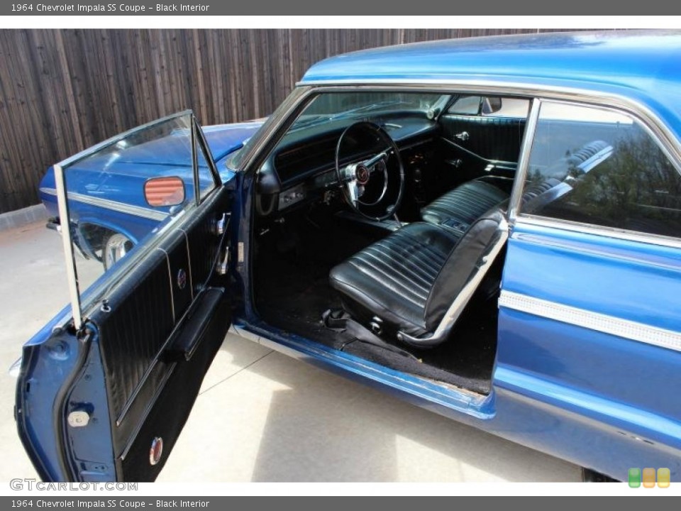 Black Interior Photo for the 1964 Chevrolet Impala SS Coupe #86893132