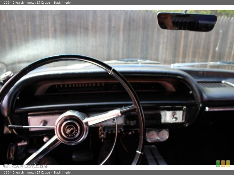 Black Interior Dashboard for the 1964 Chevrolet Impala SS Coupe #86893180