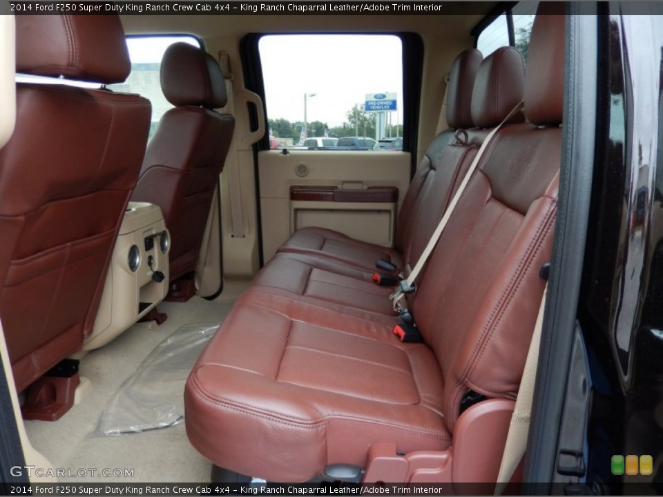 King Ranch Chaparral Leather/Adobe Trim Interior Rear Seat for the 2014 Ford F250 Super Duty King Ranch Crew Cab 4x4 #86893246