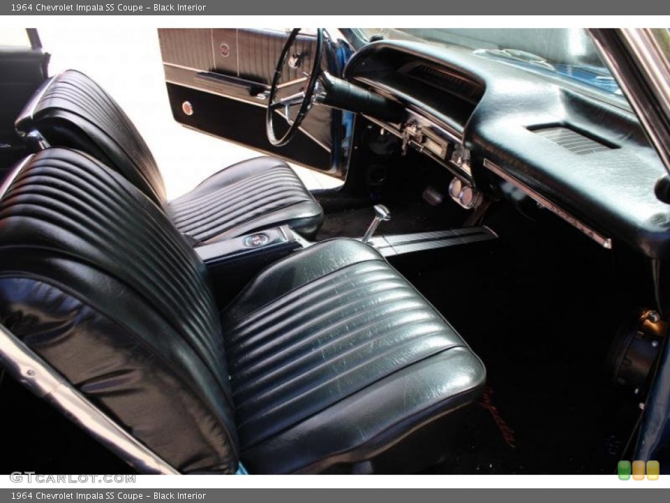 Black 1964 Chevrolet Impala Interiors
