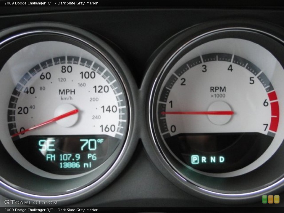 Dark Slate Gray Interior Gauges for the 2009 Dodge Challenger R/T #86897458