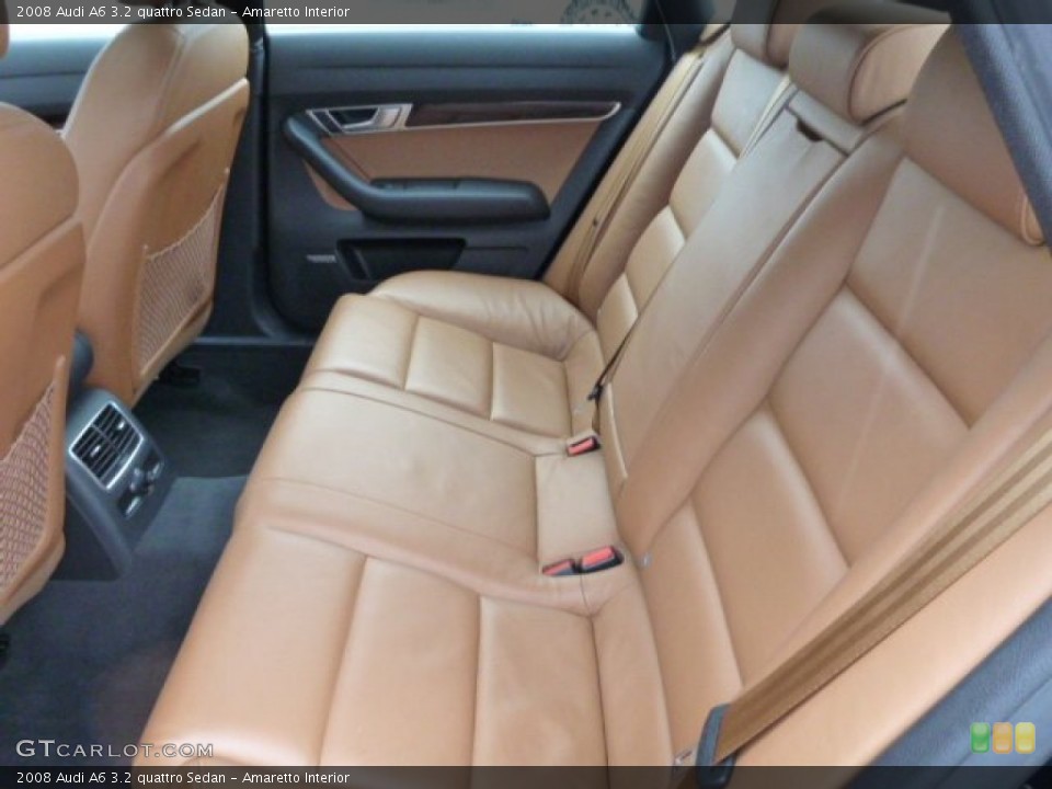 Amaretto Interior Rear Seat for the 2008 Audi A6 3.2 quattro Sedan #86907793
