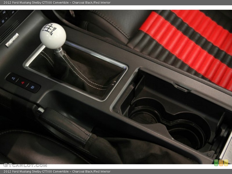 Charcoal Black/Red Interior Transmission for the 2012 Ford Mustang Shelby GT500 Convertible #86907895