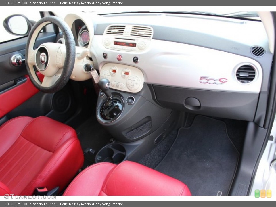 Pelle Rossa/Avorio (Red/Ivory) Interior Dashboard for the 2012 Fiat 500 c cabrio Lounge #86907955