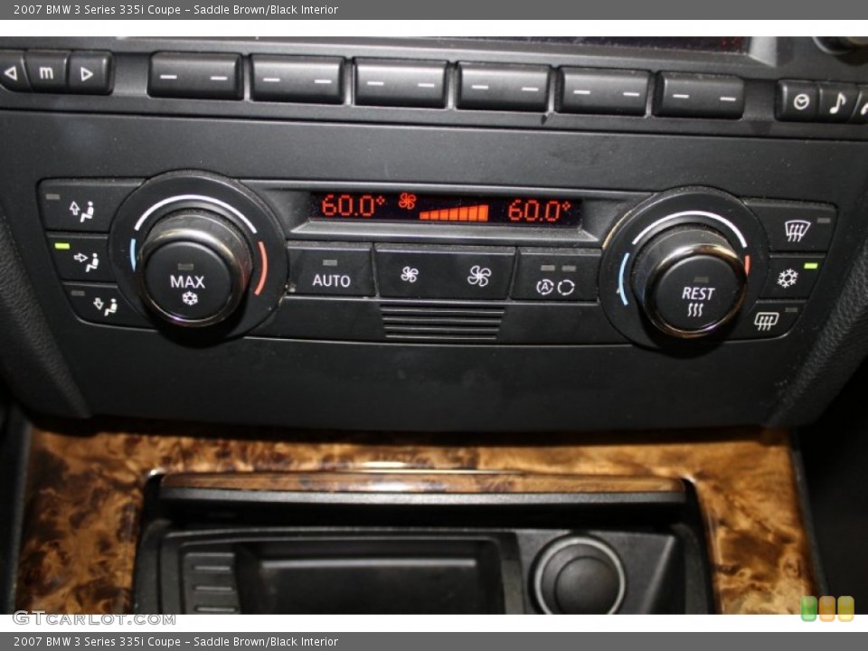 Saddle Brown/Black Interior Controls for the 2007 BMW 3 Series 335i Coupe #86908117