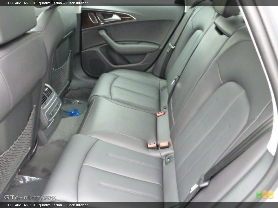Black Interior Rear Seat for the 2014 Audi A6 3.0T quattro Sedan #86909197