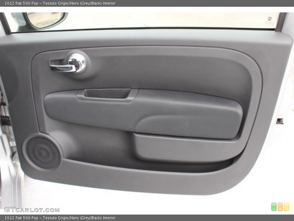 Tessuto Grigio/Nero (Grey/Black) Interior Door Panel for the 2012 Fiat 500 Pop #86909668