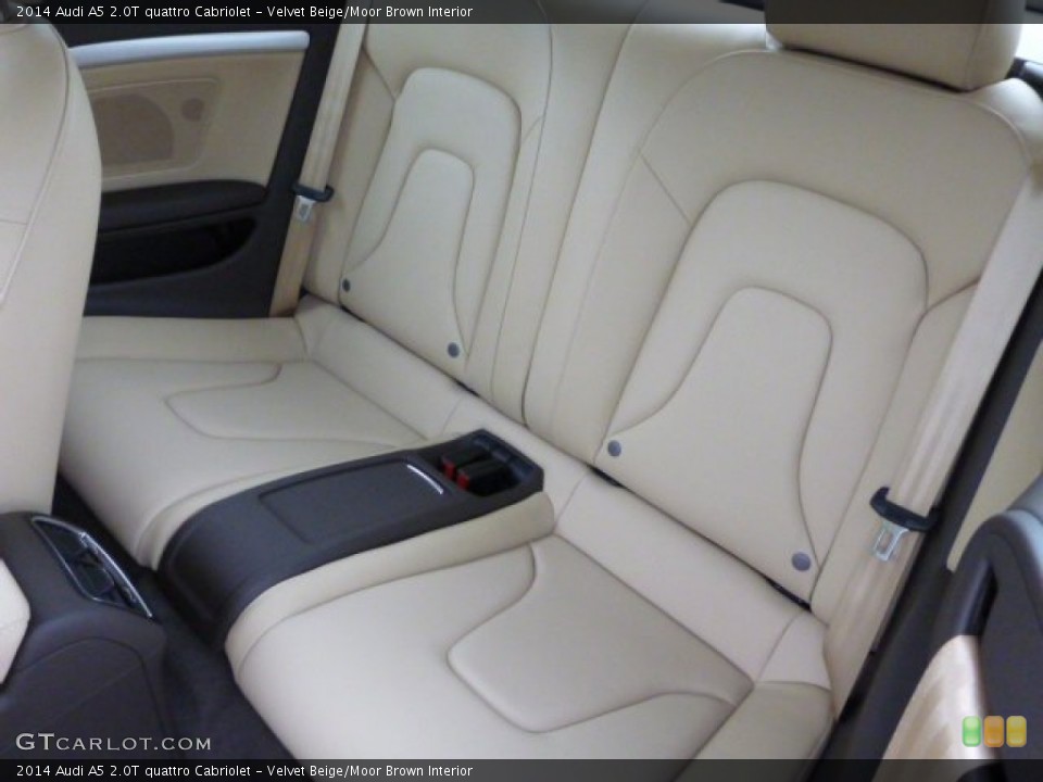 Velvet Beige/Moor Brown Interior Rear Seat for the 2014 Audi A5 2.0T quattro Cabriolet #86909869
