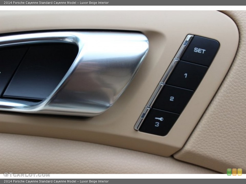 Luxor Beige Interior Controls for the 2014 Porsche Cayenne  #86910337