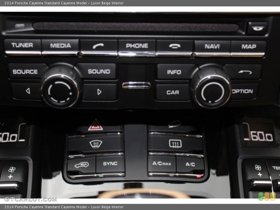 Luxor Beige Interior Controls for the 2014 Porsche Cayenne  #86910598