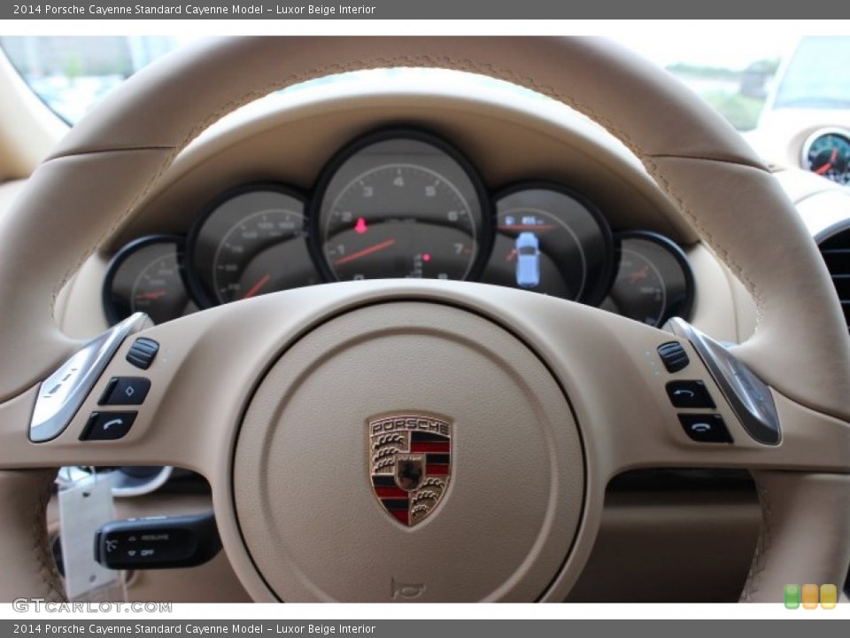 Luxor Beige Interior Steering Wheel for the 2014 Porsche Cayenne  #86910715