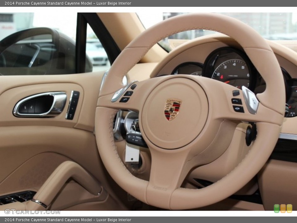 Luxor Beige Interior Steering Wheel for the 2014 Porsche Cayenne  #86910862