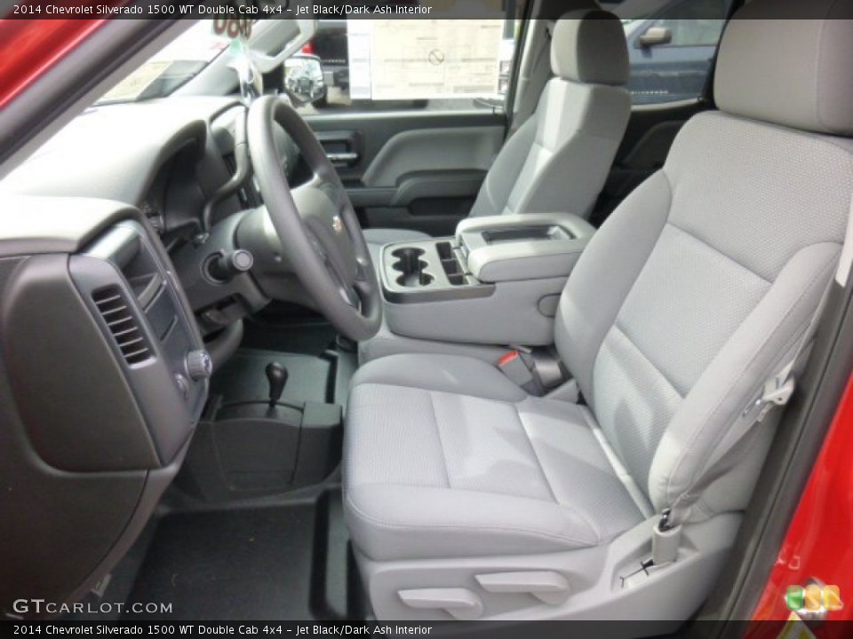 Jet Black/Dark Ash Interior Front Seat for the 2014 Chevrolet Silverado 1500 WT Double Cab 4x4 #86912331