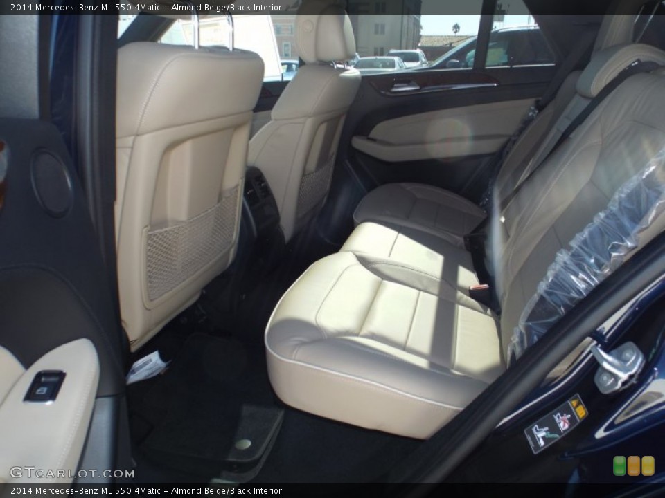 Almond Beige/Black Interior Rear Seat for the 2014 Mercedes-Benz ML 550 4Matic #86913316
